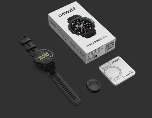 Смарт-часы Amazfit T-Rex 3 Pro 48 mm Tactical Black