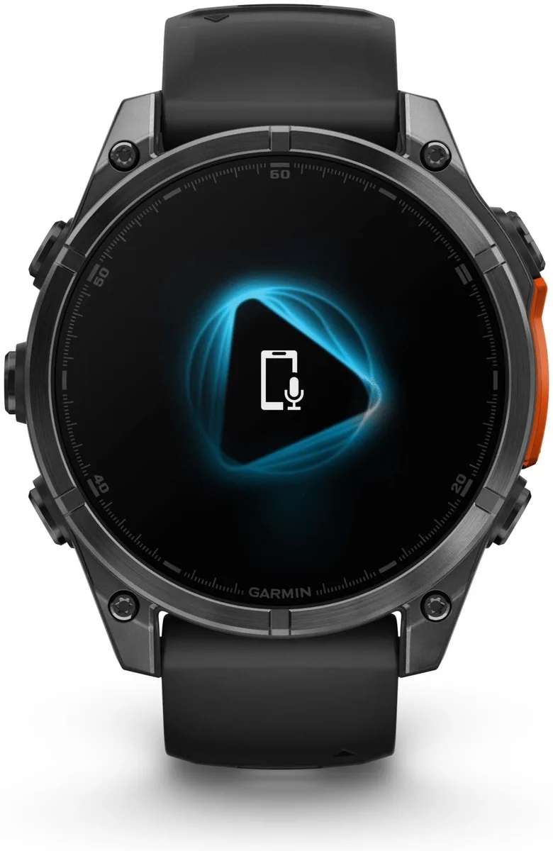Смарт-часы Garmin Fenix 8 47 мм черно-оранжевый-черный (02904-00)