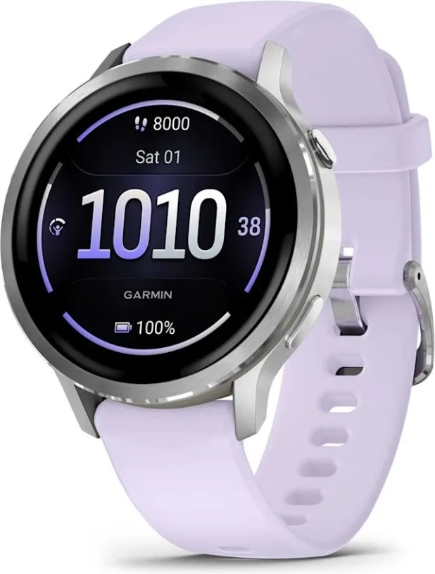 Смарт-часы Garmin VENU 4s 41 мм серебристый-фиолетовый (03013-01)
