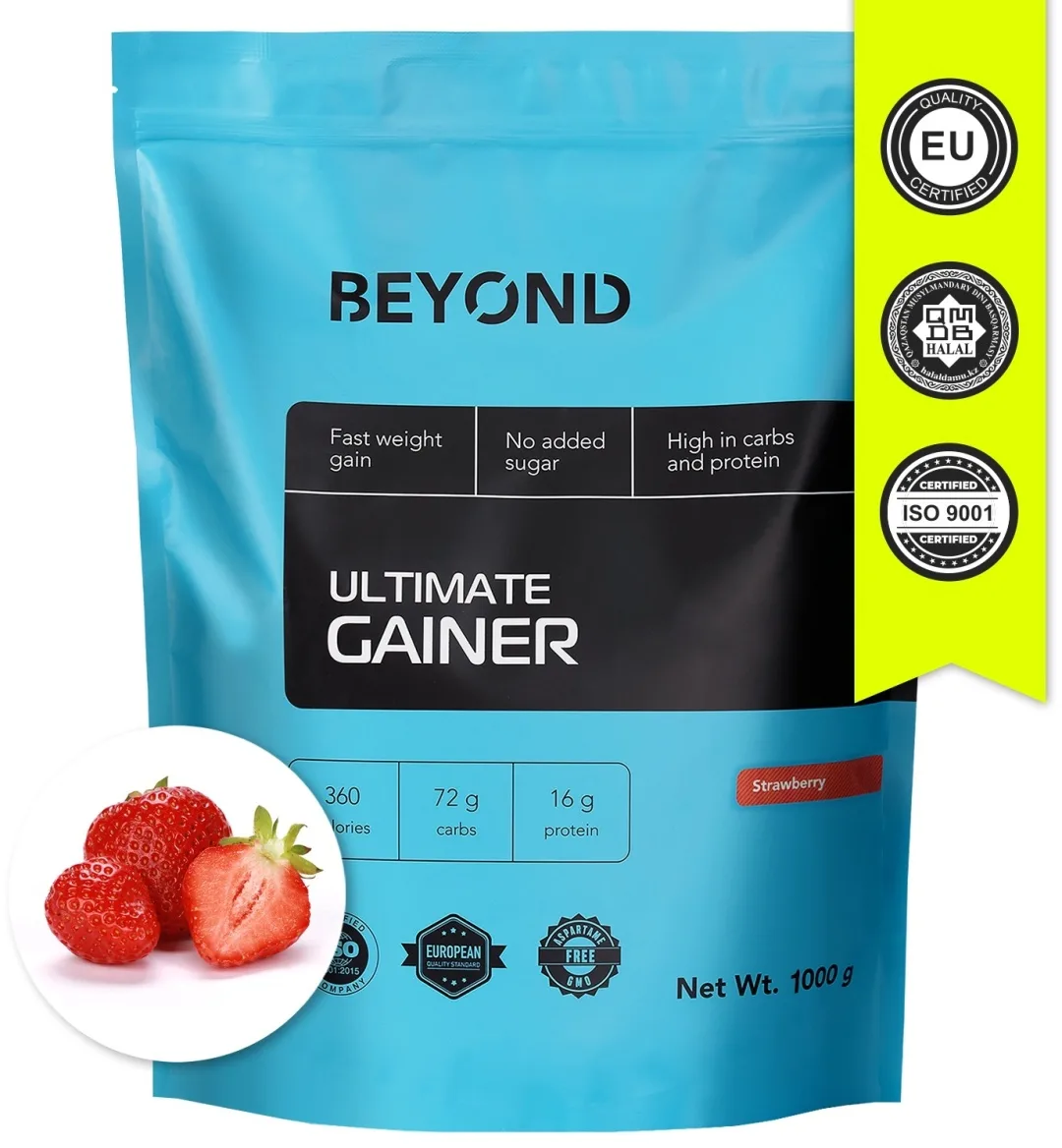Гейнер BEYOND Ultimate клубника 1000 г