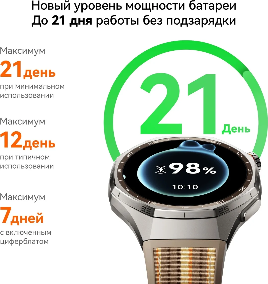 Смарт-часы Huawei Watch GT 6 Pro ATM-B29 46mm Titanium Strap