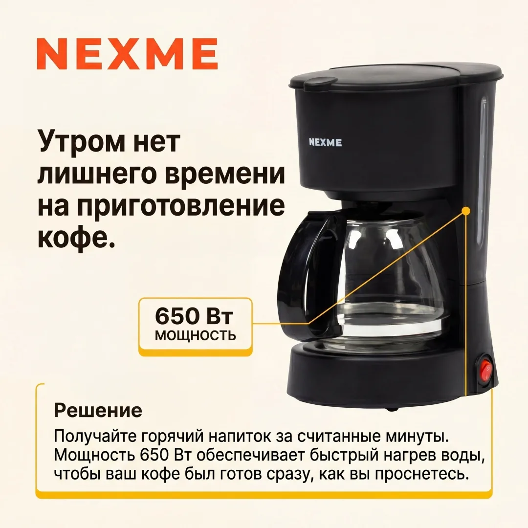 Кофеварка NEXME CM-01