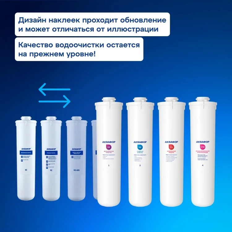 Комплект модулей сменных фильтрующих Аквафор К5-К2-КО-50S-К7М