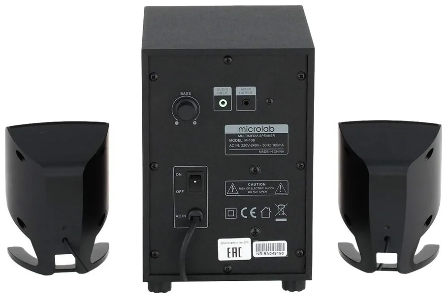 Колонки компьютерные Microlab M-108BT Черный