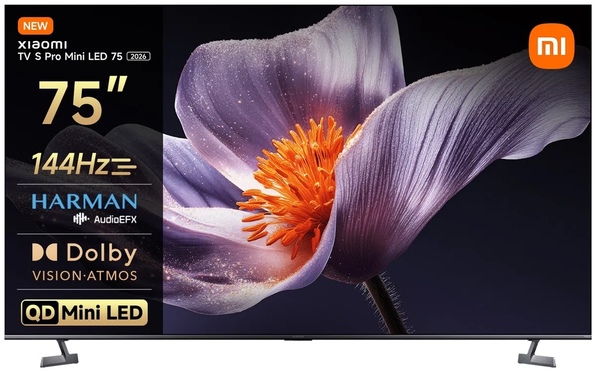 Телевизор Xiaomi TV S Pro Mini LED 75 2026 L75MB-SRU 191 см Черный