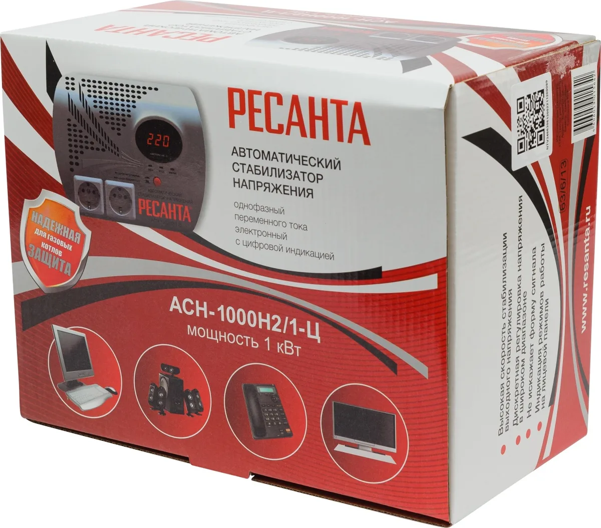 Стабилизатор Ресанта АСН-1000Н2/1-Ц