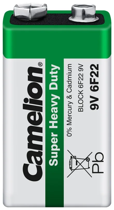 Батарейка CAMELION Super Heavy Duty 6F22-SP1G