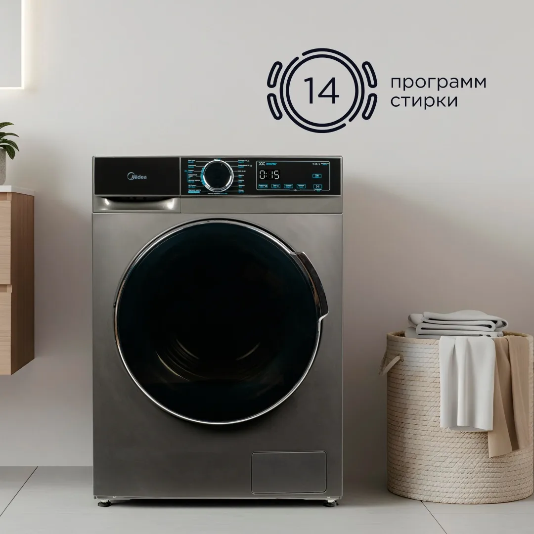 Стиральная машина Midea MFA01W80B/T-C серый