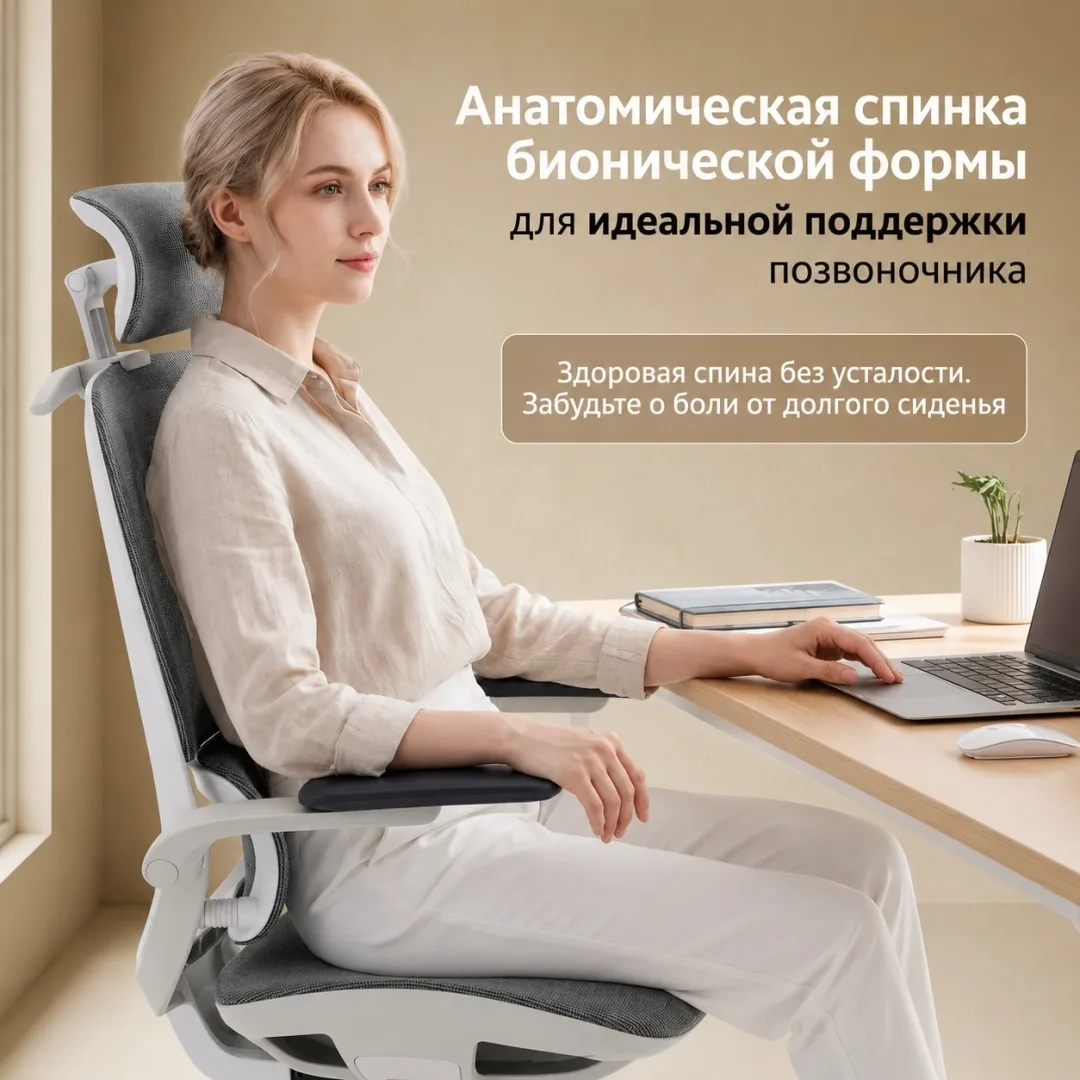 Компьютерное кресло SIHOO M59AS-201 Белый