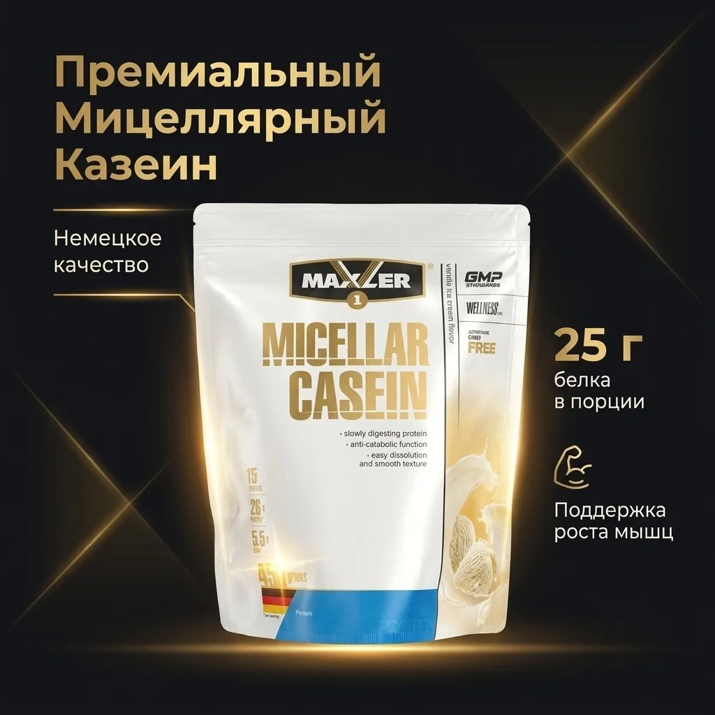Протеин Maxler Micellar Casein Vanilla 450г (2350)