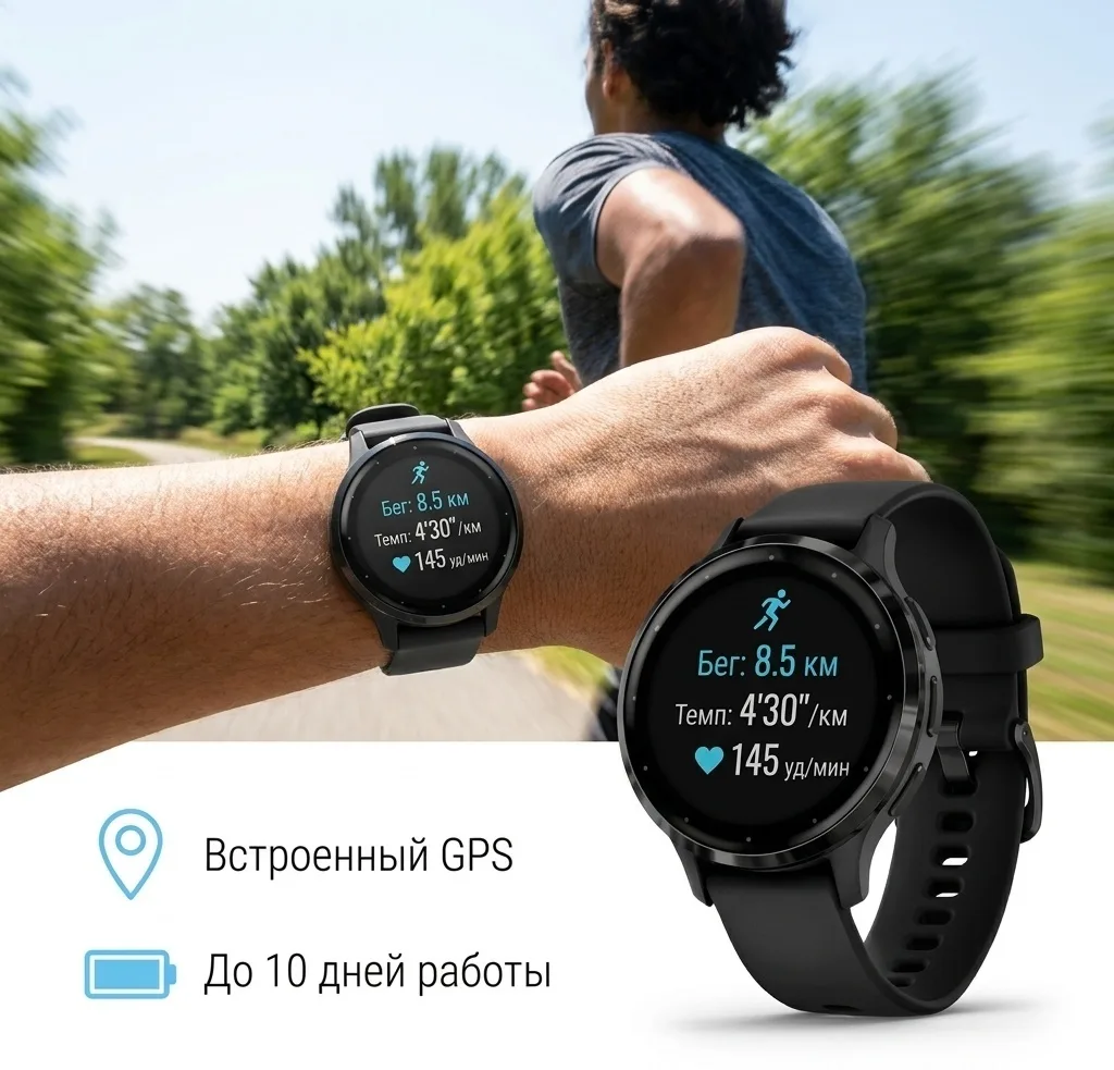 Смарт-часы Garmin VENU 3S 41 мм серый (02785-00)