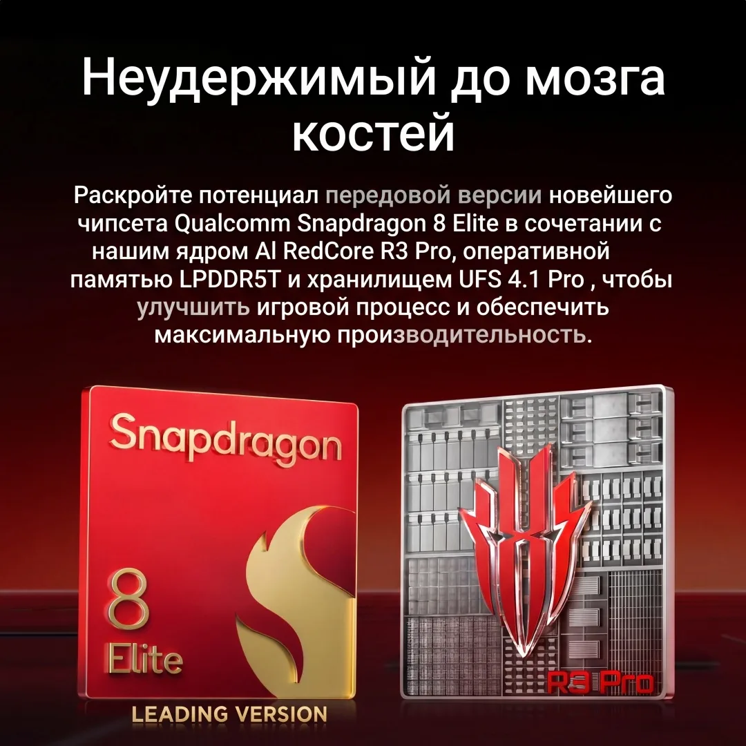 Смартфон Redmagic 10S Pro NX789J 16/512GB Черный (Dusk)
