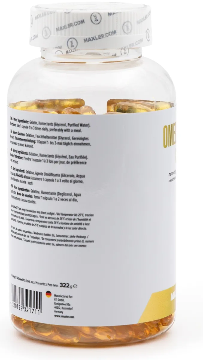 Витамин Maxler Omega-3 Gold капсулы 240 шт (1711)