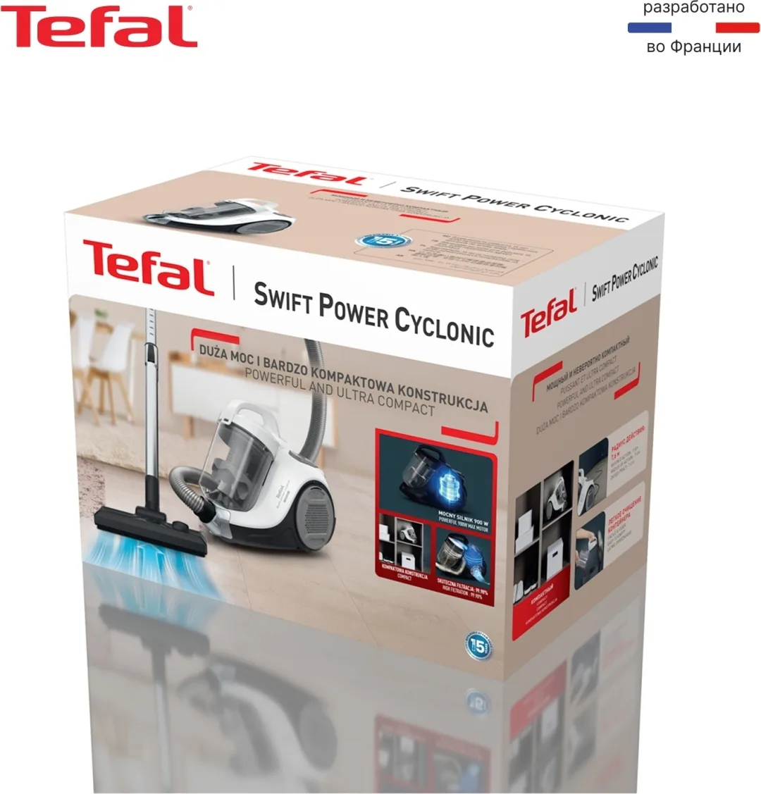 Проводной пылесос Tefal TW2947EA Белый