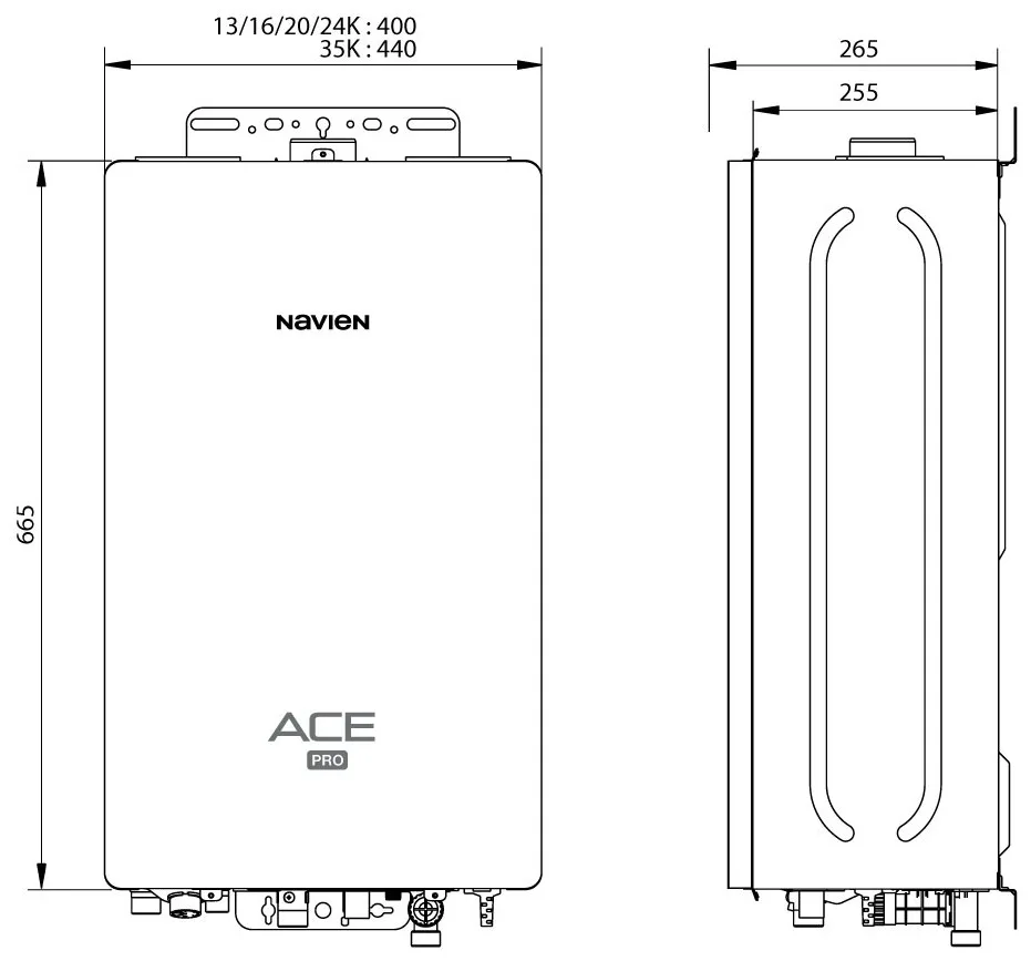 Газовый котел Navien ACE PRO 13k