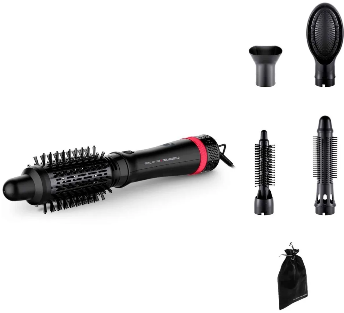 Фен-щетка Rowenta CF634LF0 Черный-красный