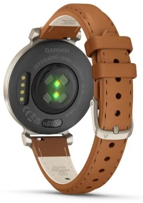 Смарт-часы Garmin Lily 2 Classic 25 мм серебристый-бежевый-бежевый (02839-02)