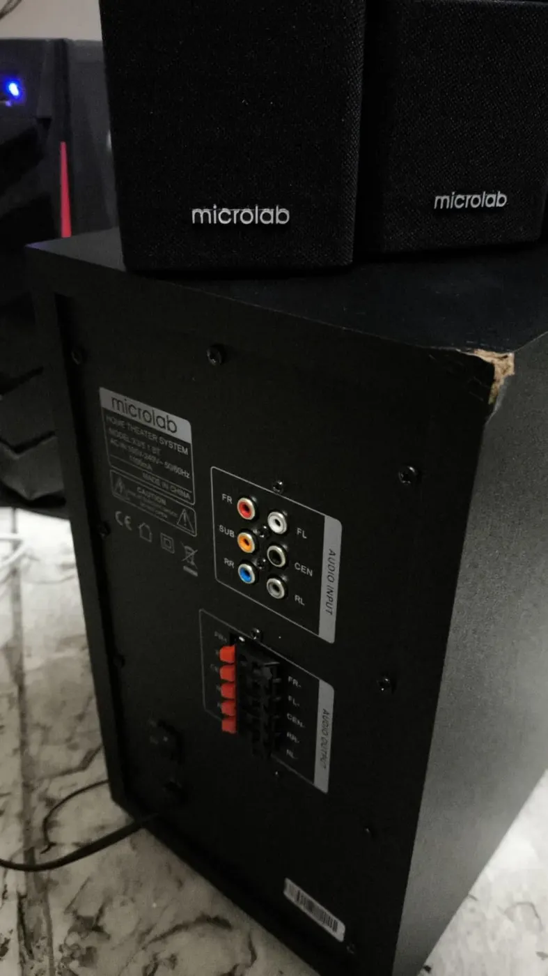 Колонки компьютерные Microlab X3 BT 5.1 Черный, Уценка — фото дефекта 4