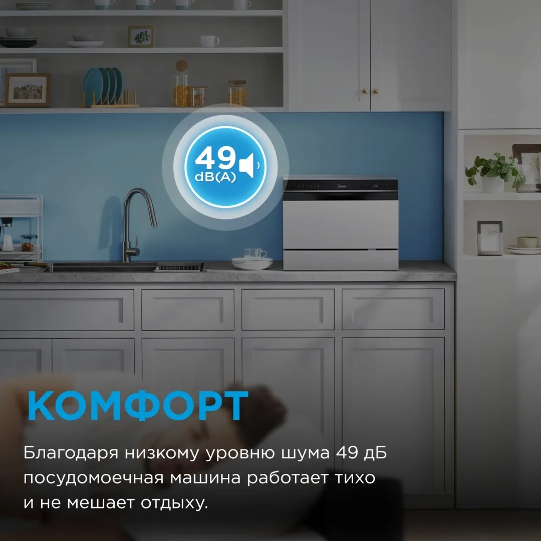 Посудомоечная машина Midea MDWT-617LWW белый