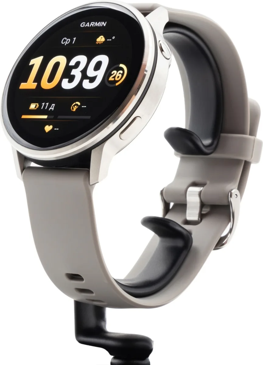 Смарт-часы Garmin Venu 4 45 мм серебристый-серый (03014-01)