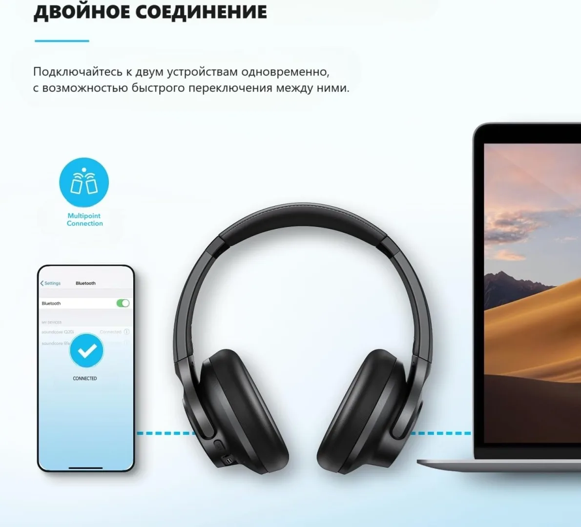 Наушники Soundcore Q20i Black