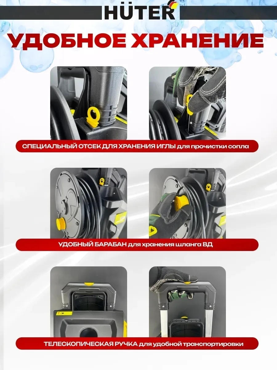Мойка высокого давления Huter W240i K7 SMART PROFESSIONAL