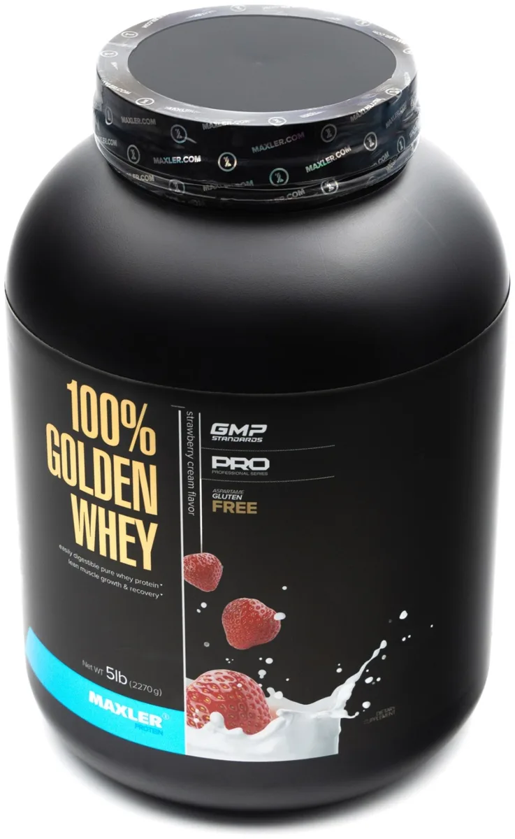 Протеин Maxler 100% Golden Whey Protein Strawberry 2270г (4638)