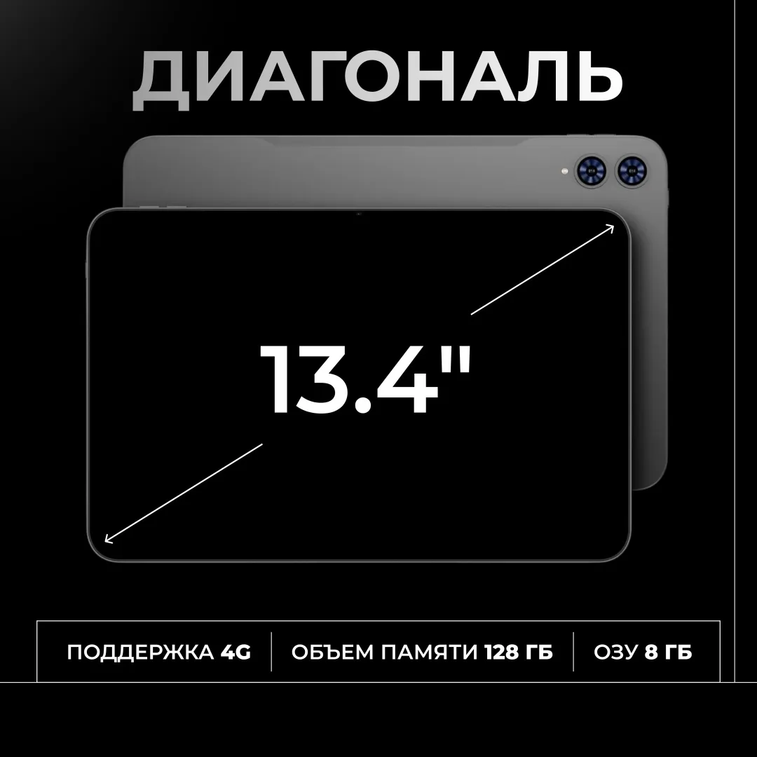Планшет Teclast T65 13.4" 8/128GB Серый