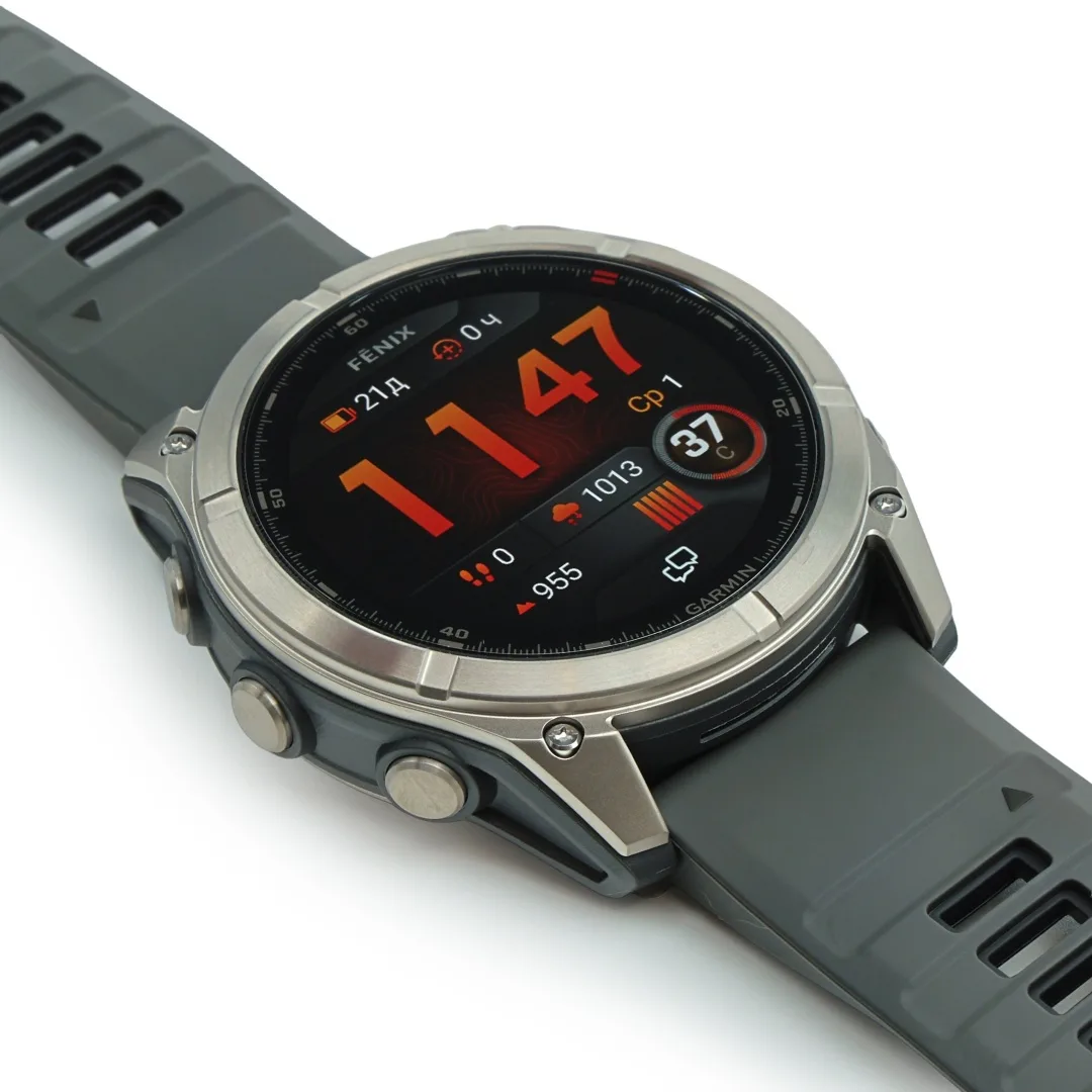 Смарт-часы Garmin Fenix 8 Pro 51 мм серебристый-серый (03199-11)
