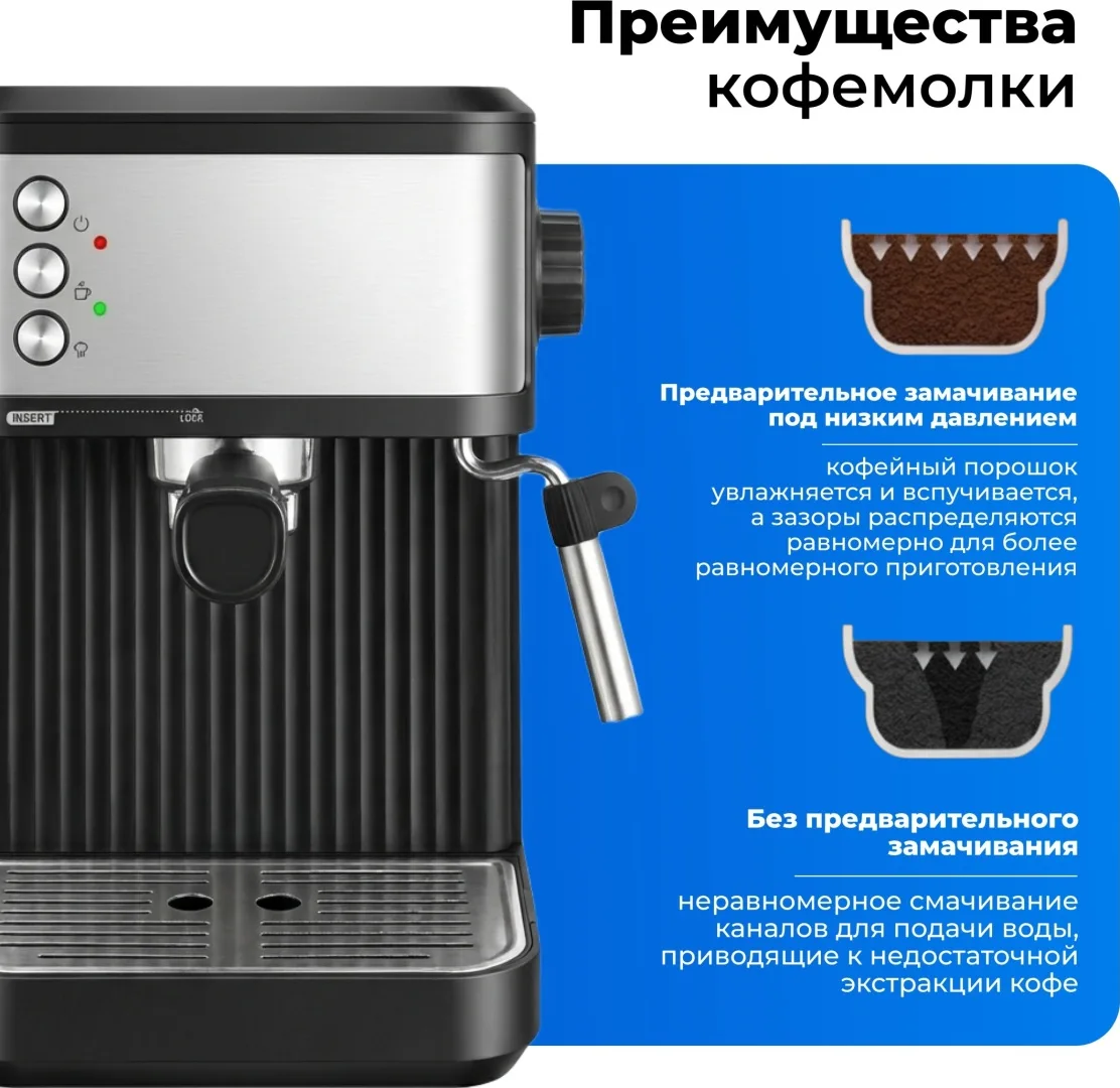 Кофемашина NEXME BC819 Черный