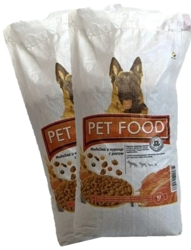 Корм Pet Food Мясной микс (Индейка и Курица с рисом) 10кг + подарок 1+1