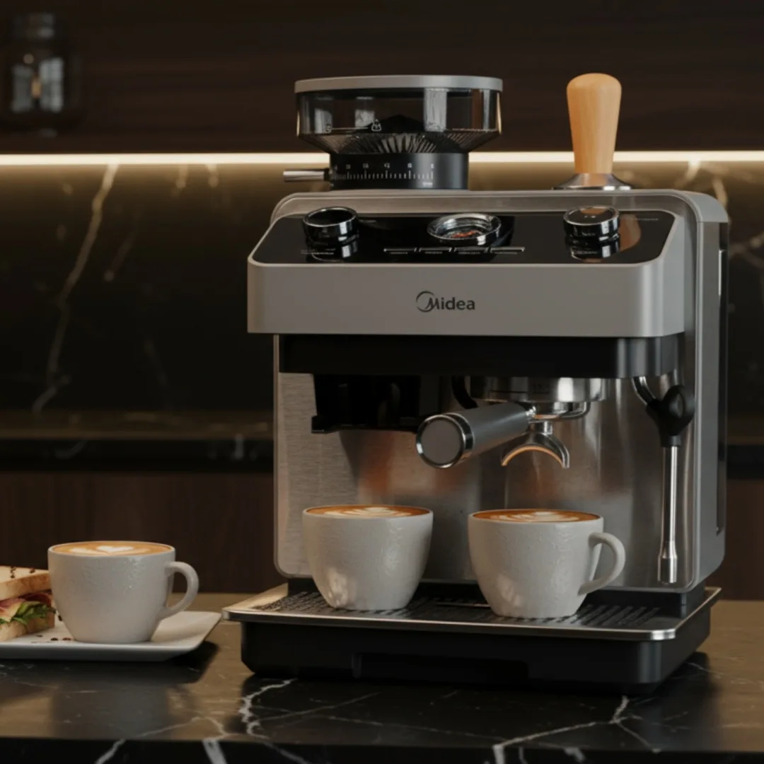 Кофемашина Midea MA-SACM2501 серый