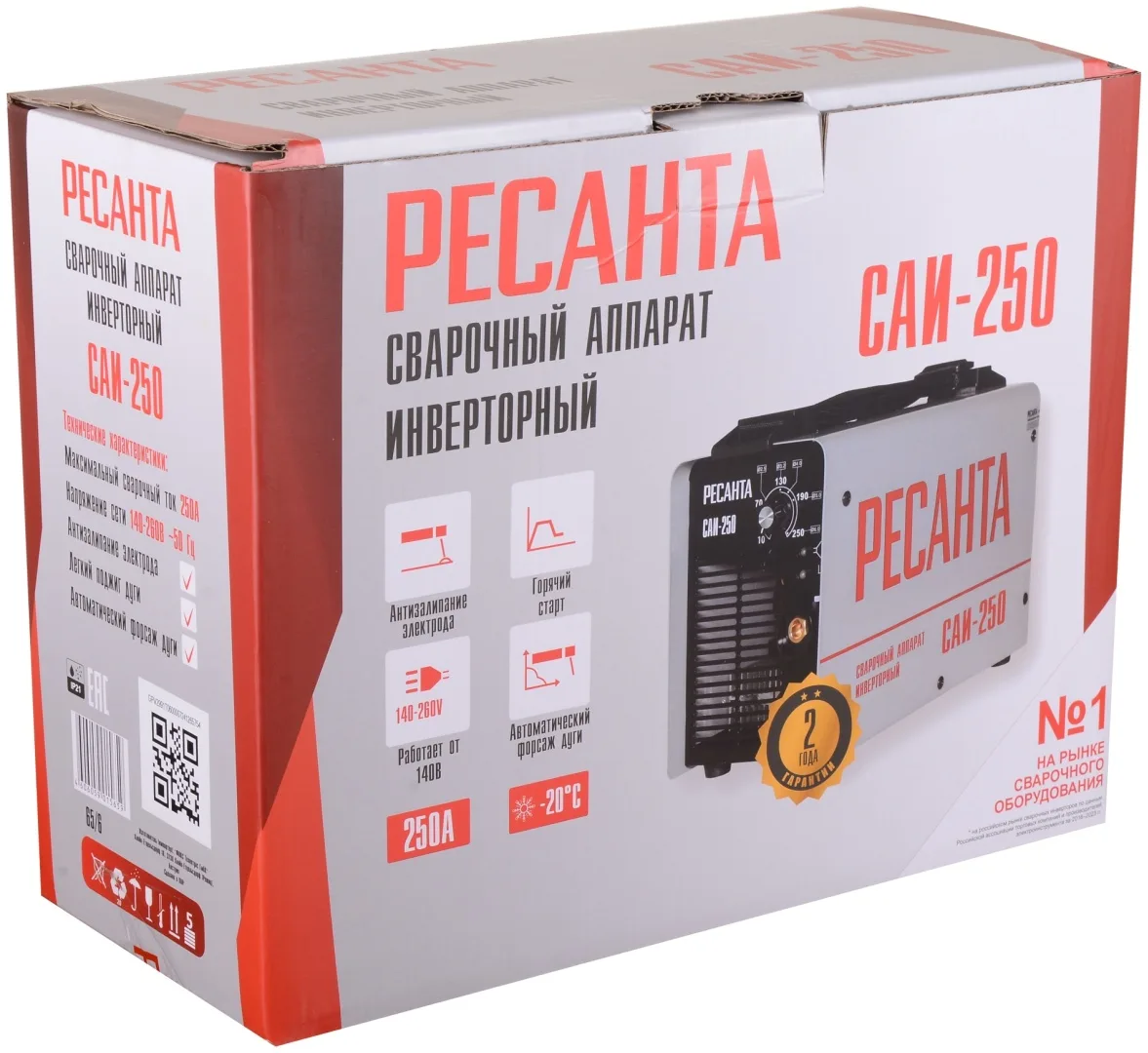 Сварочный аппарат инверторный Ресанта САИ 250