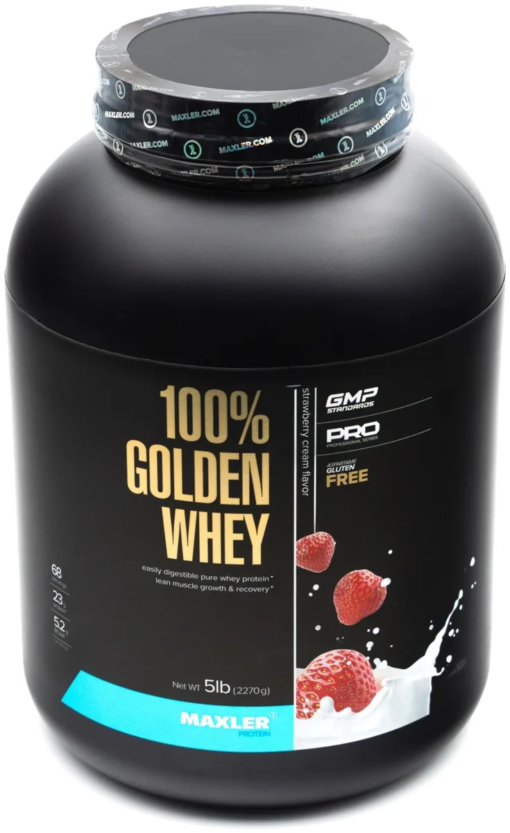 Протеин Maxler 100% Golden Whey Protein Strawberry 2270г (4638)