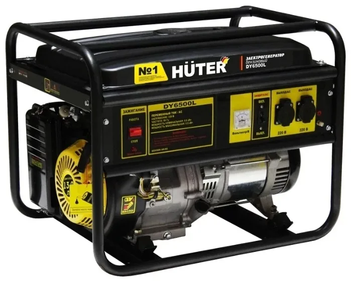 Электростанция бензиновая Huter, DY6500L, 5 кВт 1 (220 В)