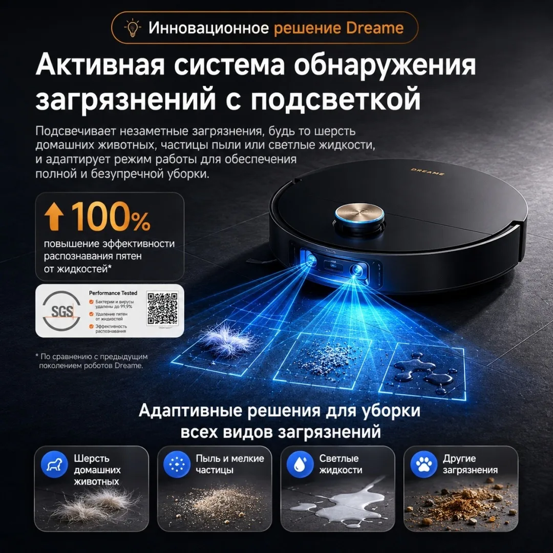 Робот-пылесос Dreame X60 Ultra Complete Черный
