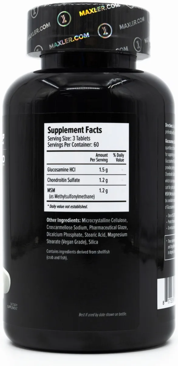 Препарат для укрепления связок Maxler Glucosamine Chondroitin MSM 180 таб (0197)