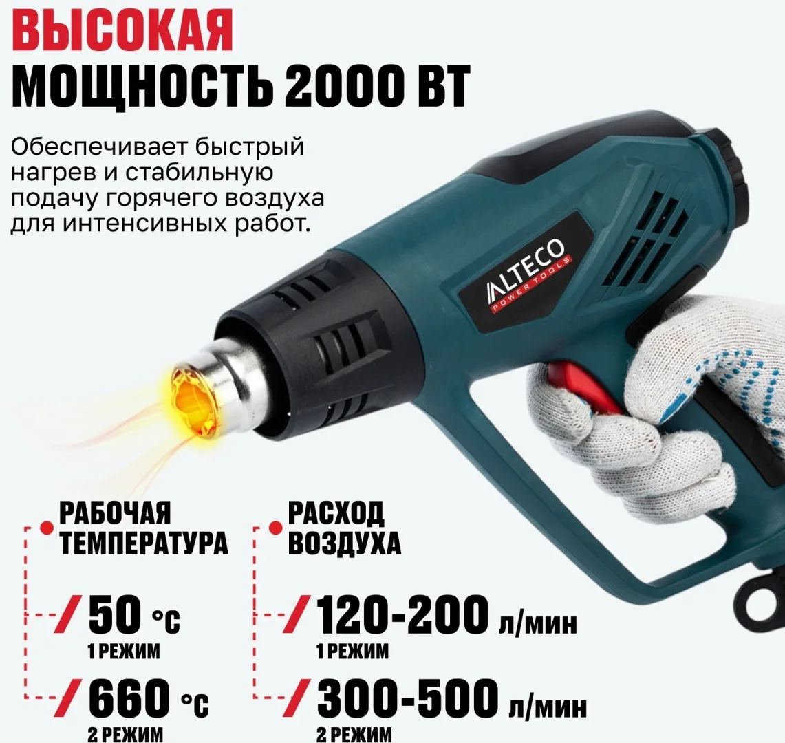 Фен технический ALTECO HG 0609