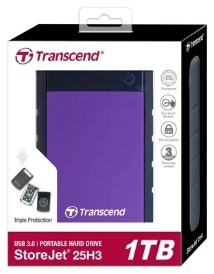 Внешний накопитель 2,5 1TB Transcend TS1TSJ25H3P