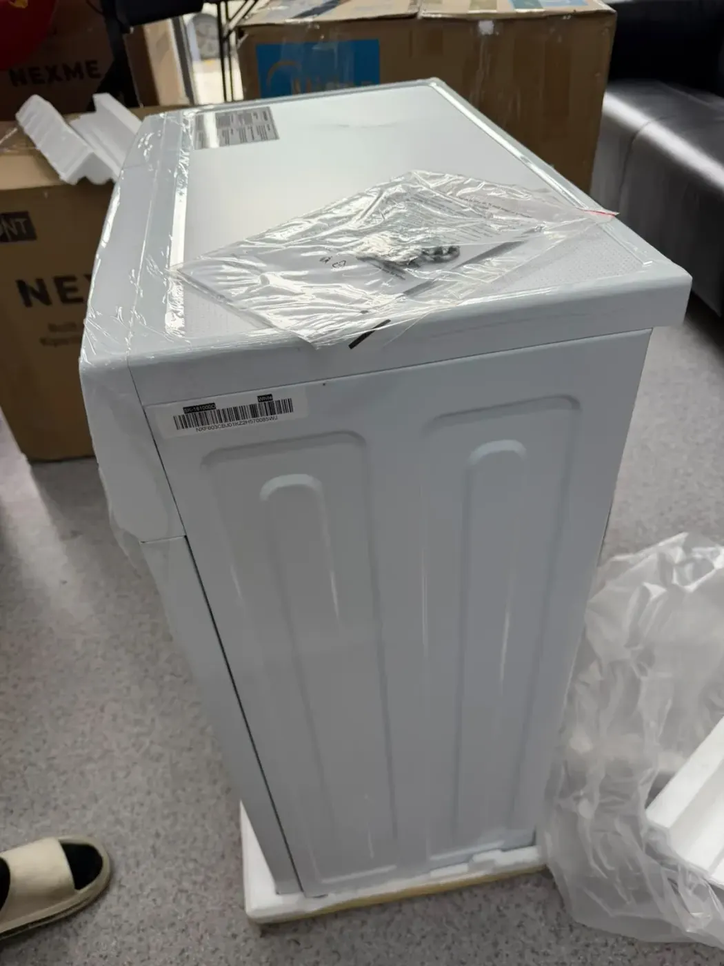 Стиральная машина NEXME SK-181000D Белый, Уценка — фото дефекта 3