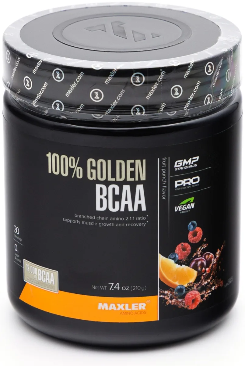 Аминокислота Maxler 100% Golden BCAA  Fruit Punch 210г (1446)