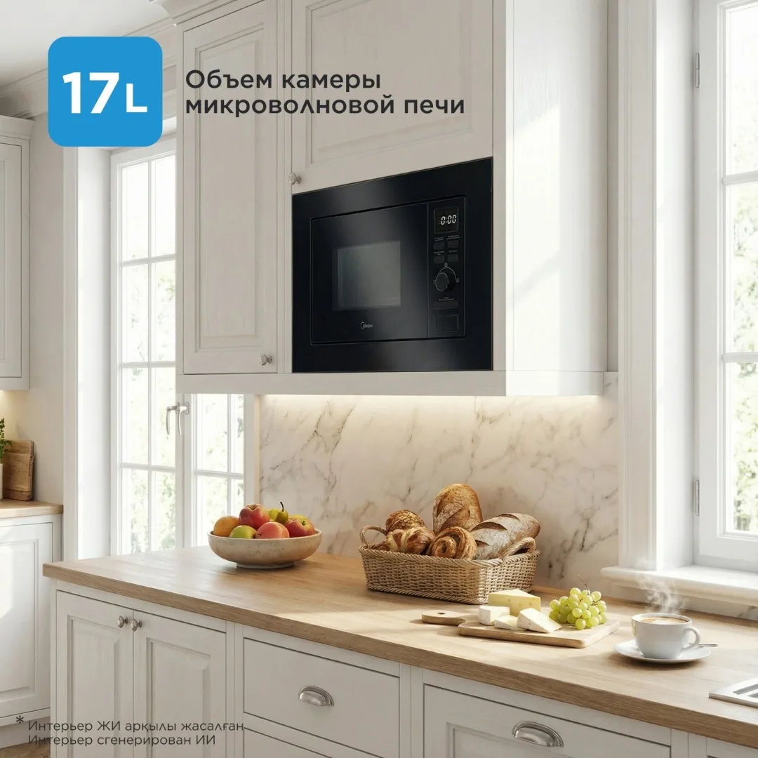 Микроволновая печь Midea MMWB205BB-GB Черный