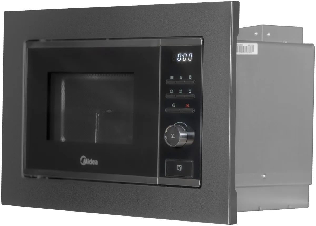 Микроволновая печь Midea MMWB204BB-SS стальной, черный