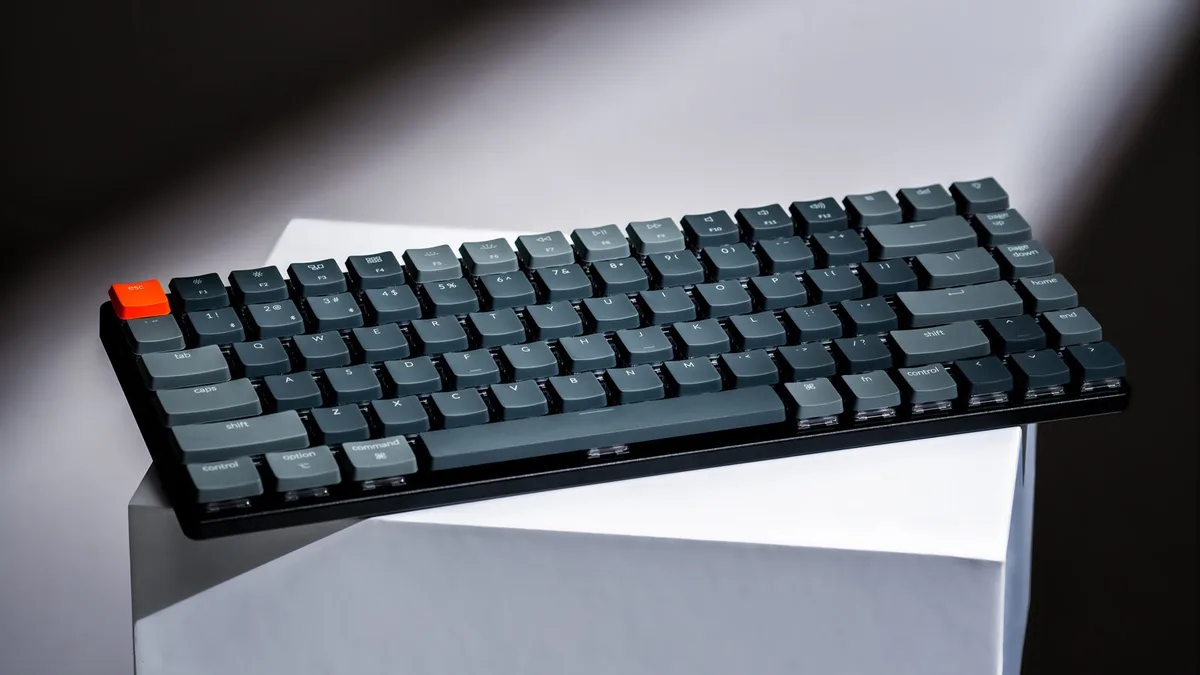 Клавиатура беспроводная Keychron K3 Keychron Gateron HotSwap Brown Switch серый (RU)