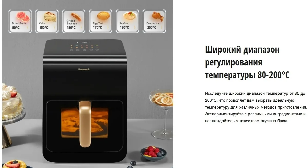 Аэрогриль Panasonic NF-CC600ATS Синяя