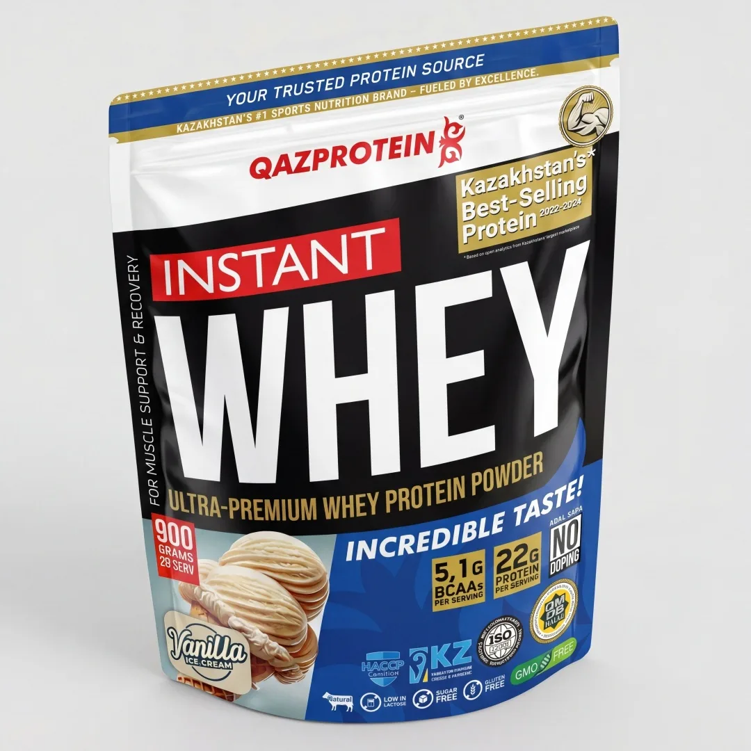 Протеин Qazprotein Instant WHEY 900г Ванильное мороженое (1033)