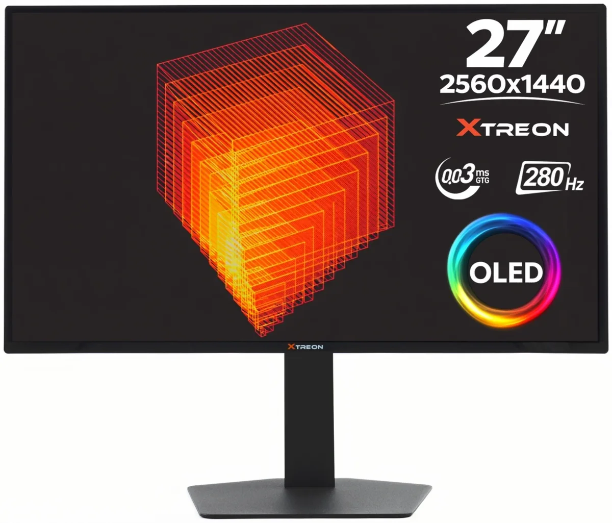 Монитор XTREON XT27T8S 27" QHD OLED (280Hz) Черный