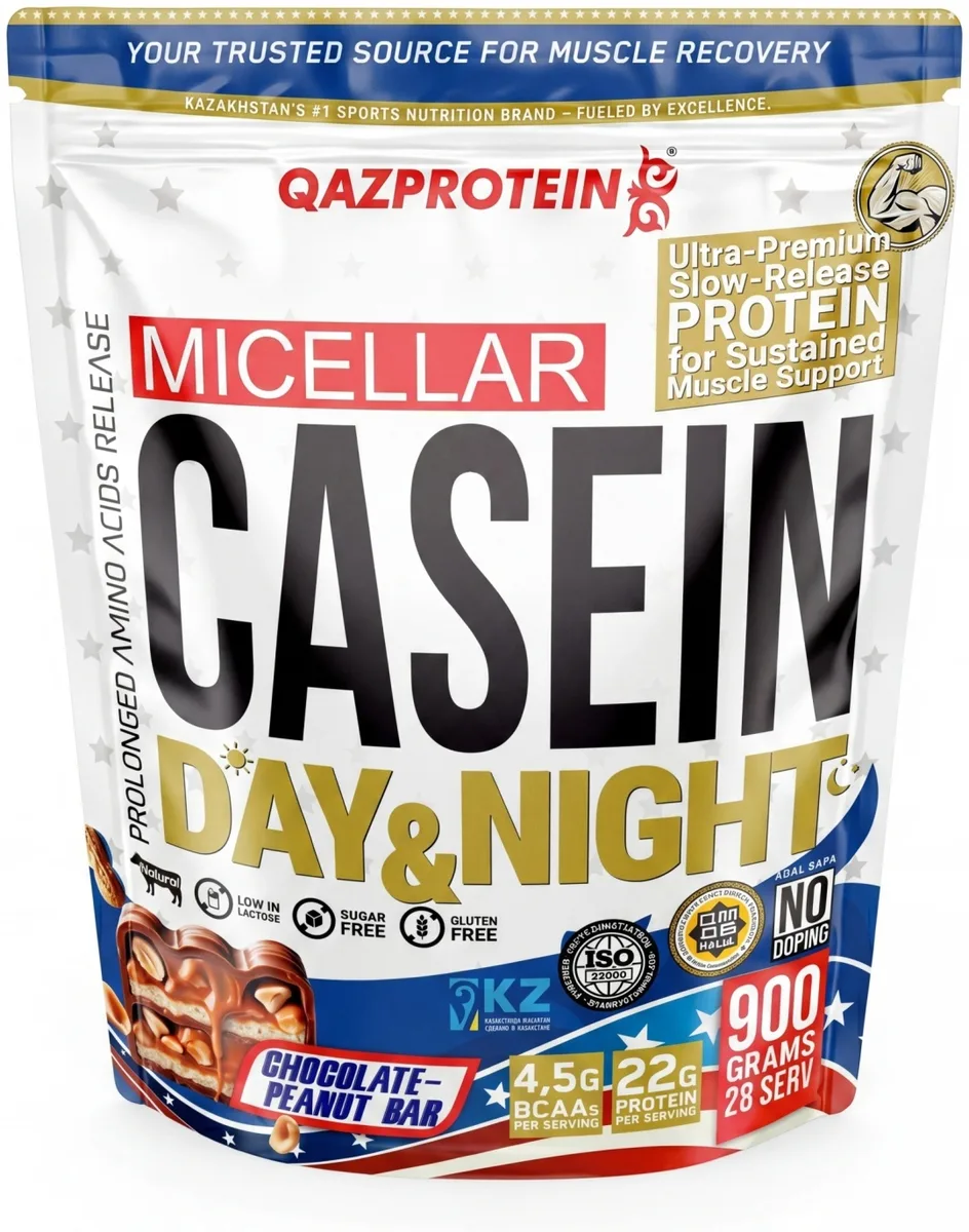 Протеин Qazprotein Micellar Casein 900г Сникерс (5109)