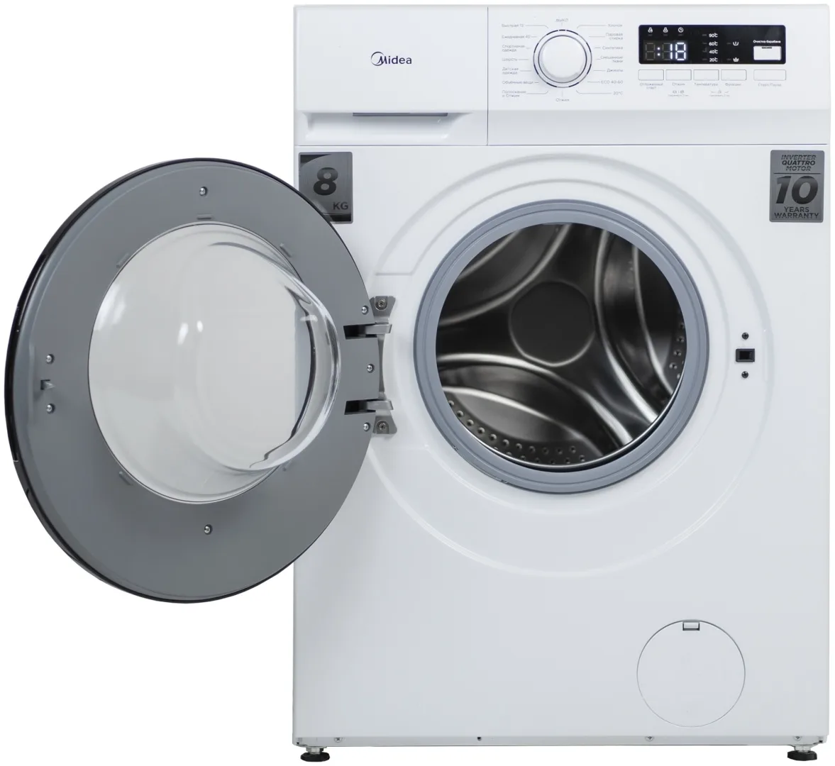 Стиральная машина Midea MFN03W80B/W-KZ белый