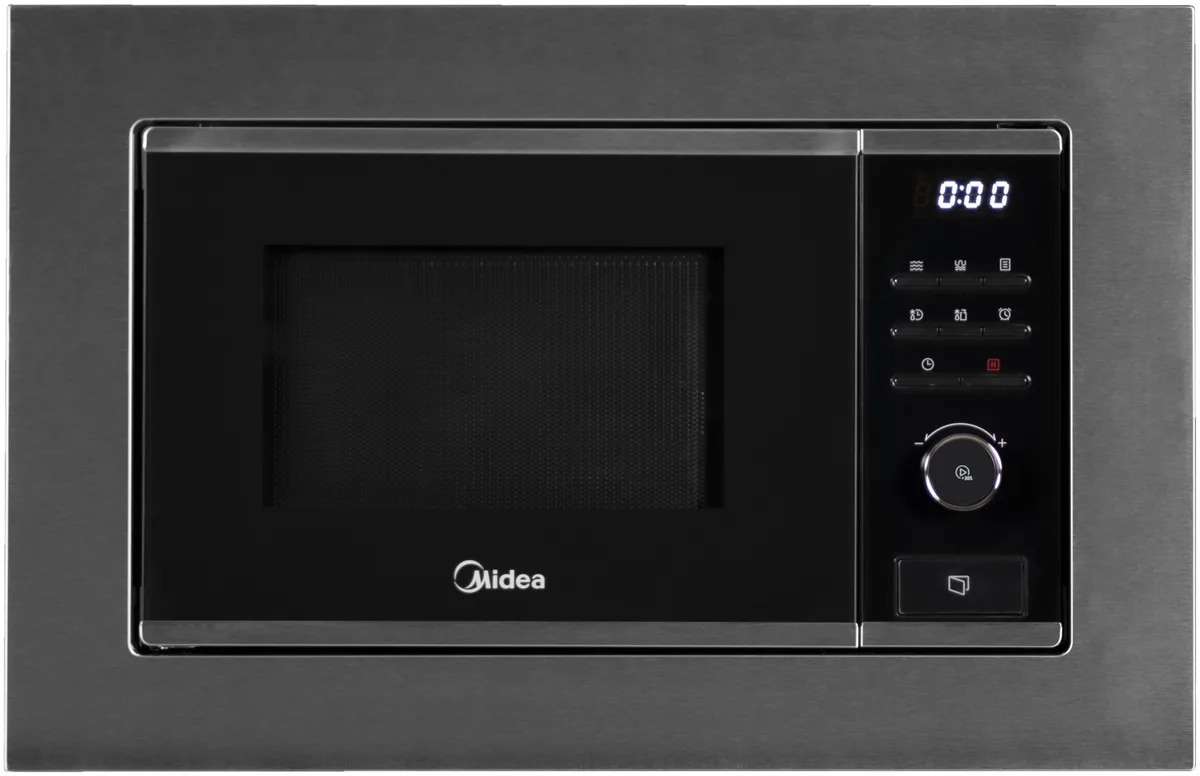 Микроволновая печь Midea MMWB204BB-SS стальной, черный